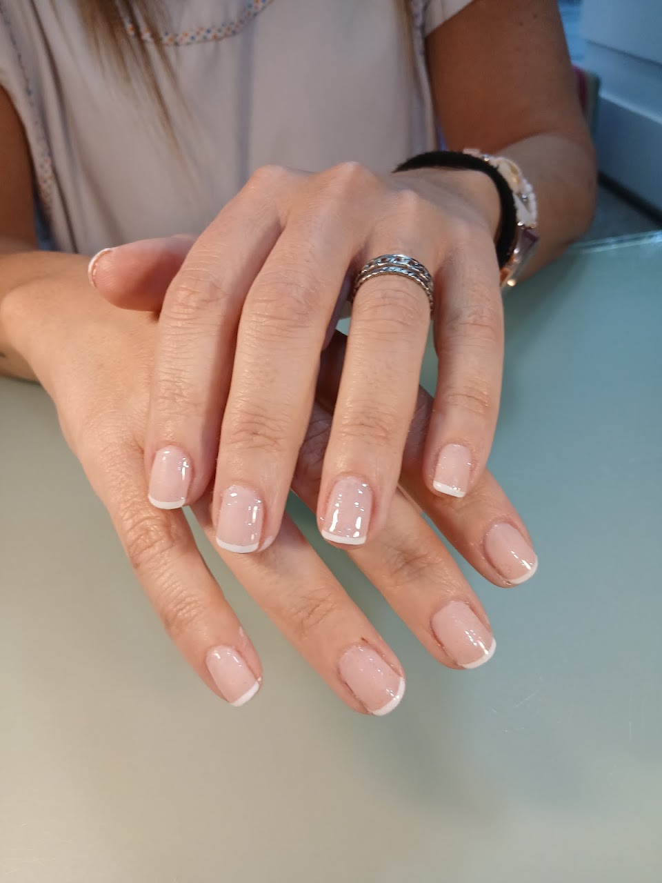 Nail Art Floral & Rose Gold